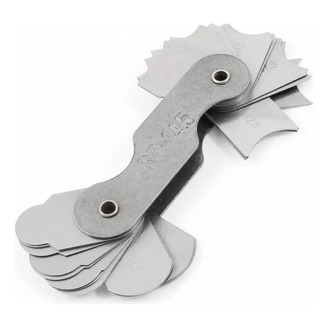 Uxcell Radius Gauge Set 32 Placas R7-14,5 Mm Medidor De Fi