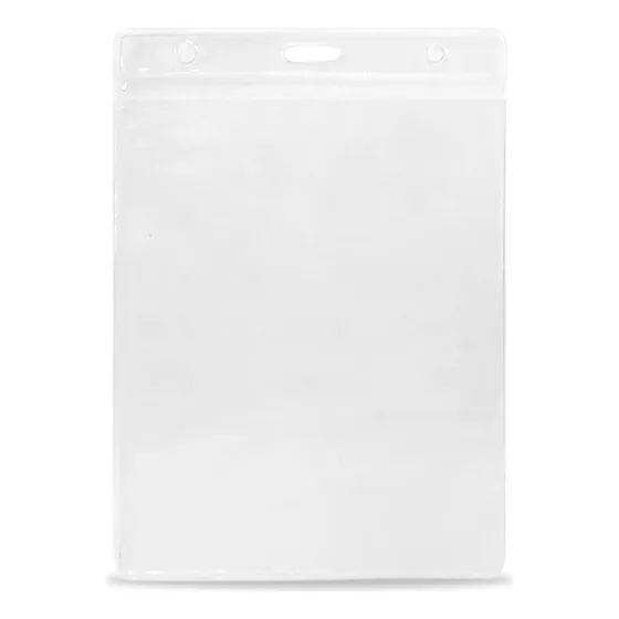 Bolsa Credencial Jumar 10 cm x 15 cm Pacote com 100 Peças Transparente