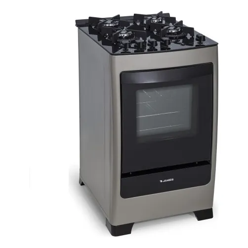 Cocina A Gas James Modelo C 700 V Color Titanium