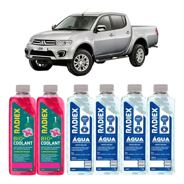 6 Litros Aditivo Radiador Para Arrefecimento Mitsubishi L200