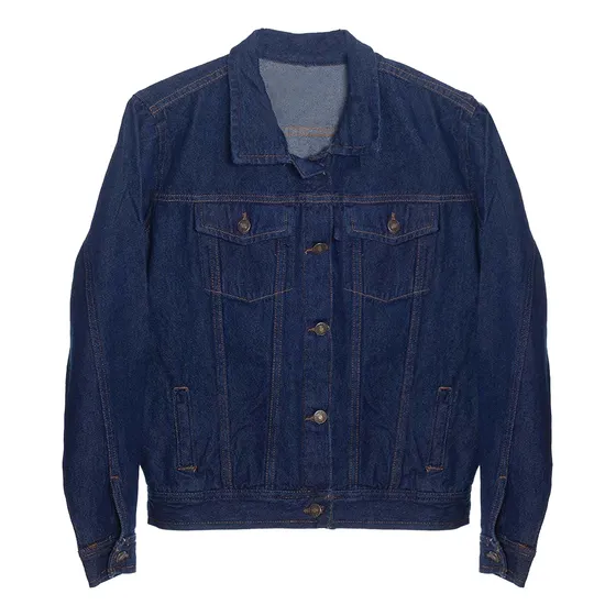 Chaqueta Dotación En Jean Para Hombre Color Azul 14 Onzas