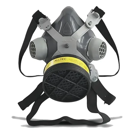 Mascara Facial Respirador C/ Filtro Gases Ácidos E Vapores Alltec U