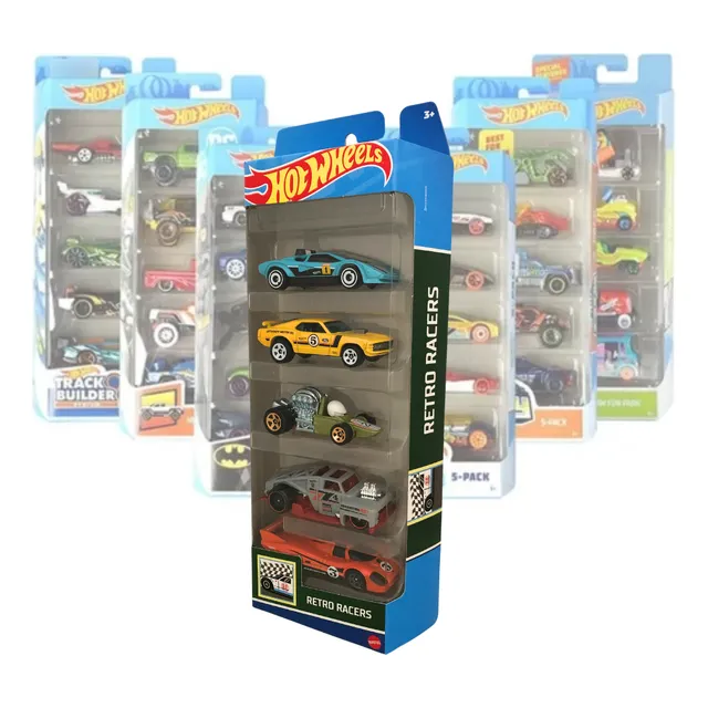 Carrinho Hot Wheels Pack Com 5 Original Colecionar Mattel