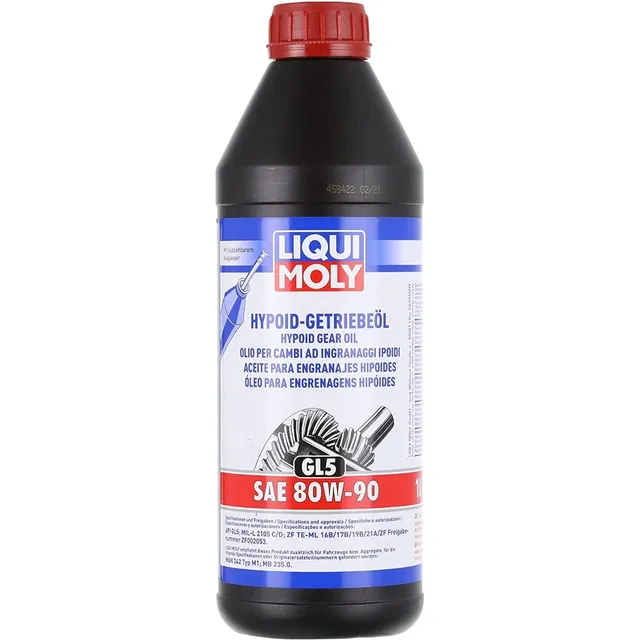 Aceite Liqui Moly Mineral Para Engranajes Sae 80w-90