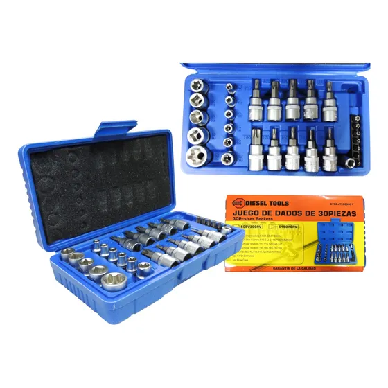 Juego De Dados 30 Piezas Diesel Tools