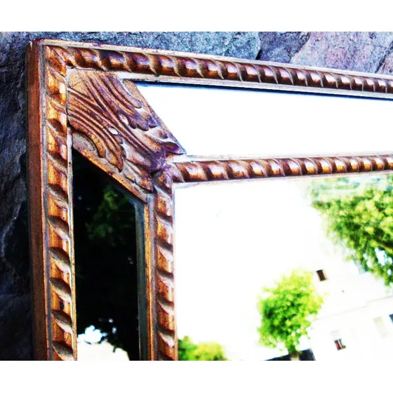 Historical*- Espejo Estilo Veneciano Tallado -85x65 Cm-envio
