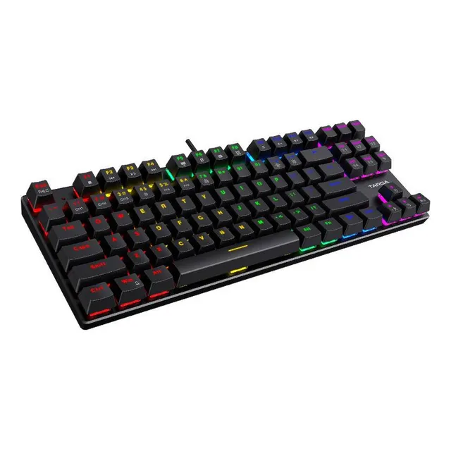 Teclado Gamer Retroiluminado Targa Tg K250m Color del teclado Negro Idioma Español Latinoamérica