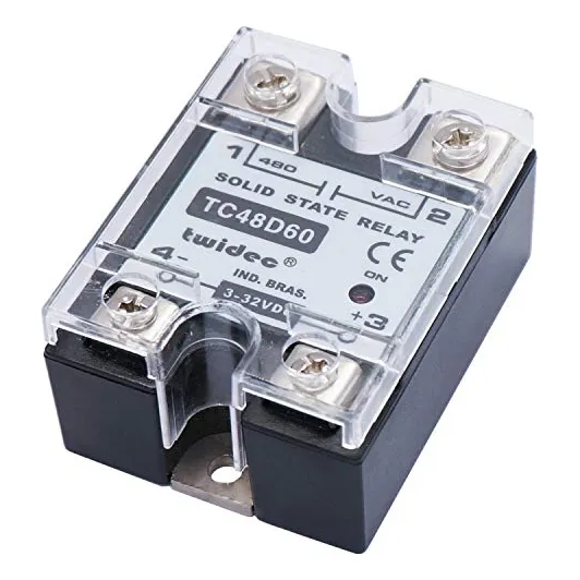 /output Single Phase Ssr Solid State Relay 60a 3-32v Dc...
