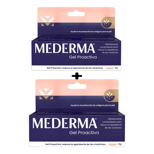 Mederma Gel Proactivo Reductor De Cicatrices 2pack 20g C/u Todo Tipo De Piel Día/noche