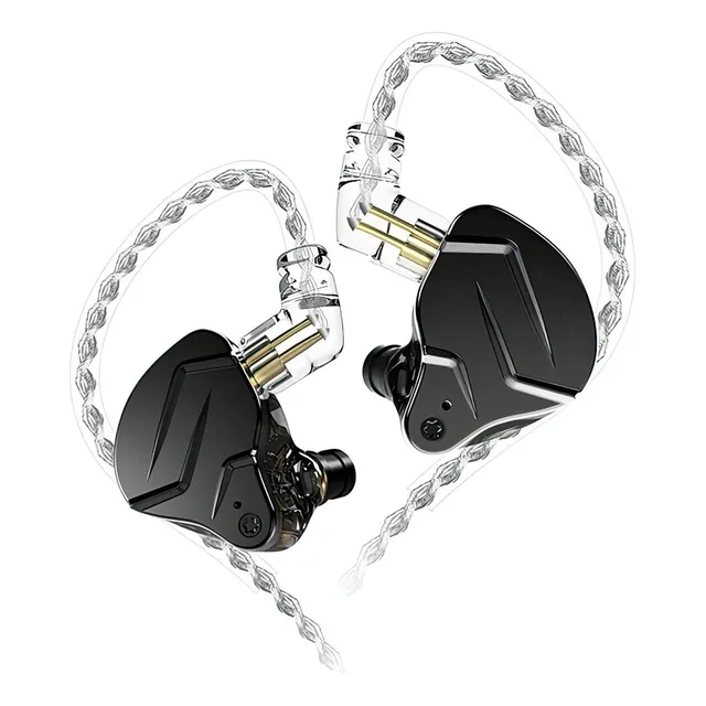 Auriculares KZ gaming ZSN Pro X sin micrófono color negro 1 par