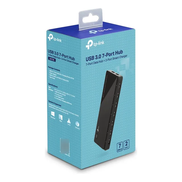 Hub 3.0 Tp-link Uh720 Usb 7 Puertos 3.0 + 2 Carga Rapida