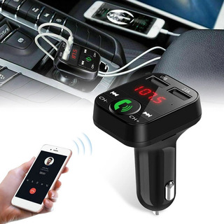 Transmisor Bluetooth Fm De Auto Manos Libres Cargador 2 Usb Transmisor Bluetooth Fm De Auto Manos Libres Cargador 2 Usb