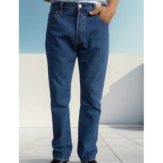 Jeans Levis Original Ref 505 Color Stone Azul Oscuro Scalia