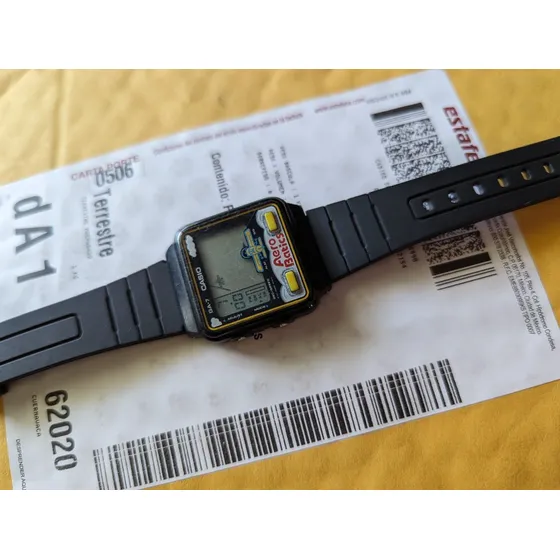 Casio Ga-7 Juego Aero Batics Race Negro Amarillo Gris