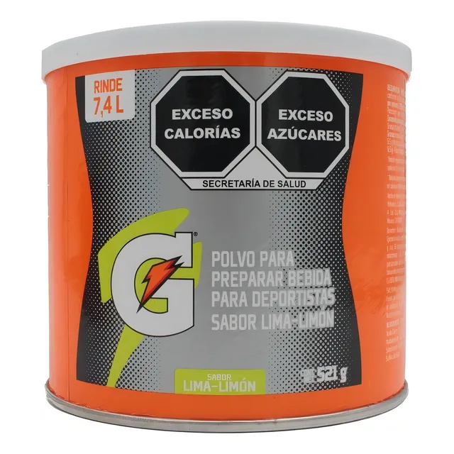 Polvo Bebida Isotonica Gatorade Sabor Lima-limon Bote 521g