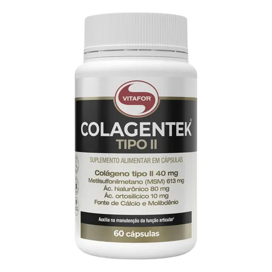 Colagentek Tipo II Colágeno Tipo 2 Vitafor 60 Cápsulas