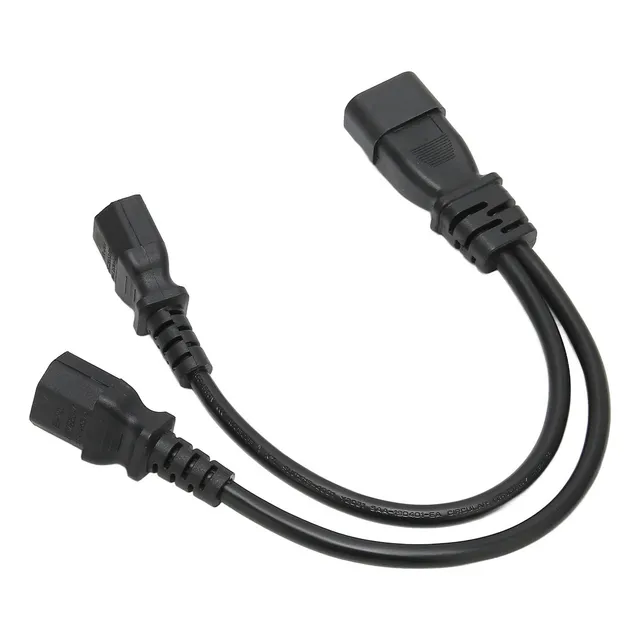 Cable Divisor De Alimentación Seguro Iec320 C14 A Doble Hemb