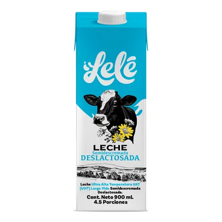Leche Deslactosada Uht Lele Tetrapak 900 Ml