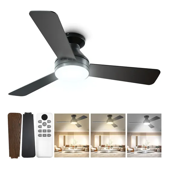 Ventilador De Techo Con Luz Y Control Remoto 42 Pulgadas