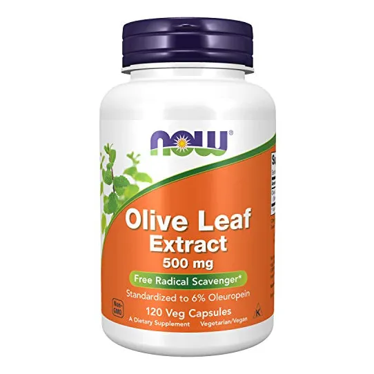 Extracto De Hoja De Olivo Supplement Now, 500 Mg, 120 Cápsul