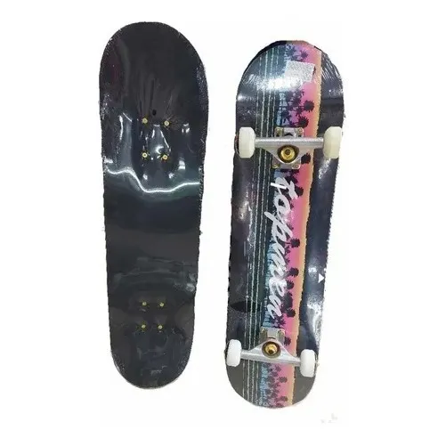 Tabla Skate Board Canadiense Semiprofesional Linea Dorada
