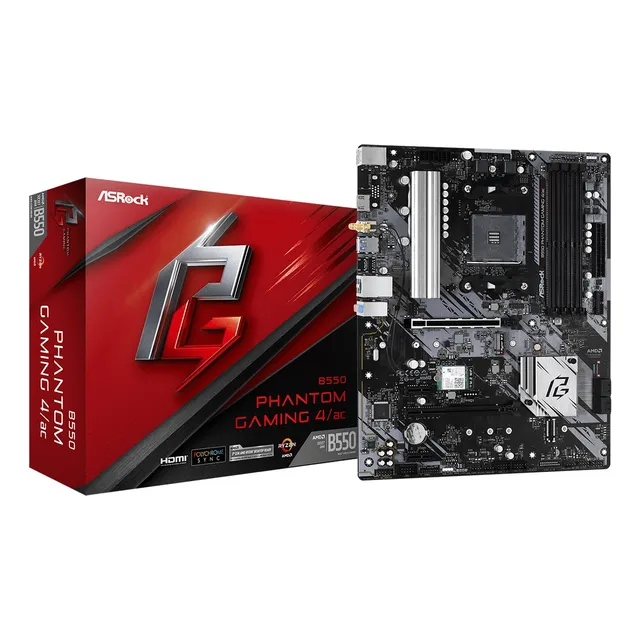 Board Asrock Amd B550 Phantom Gaming 4/ac Am4 Atx
