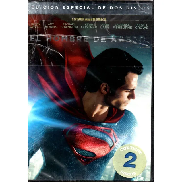 El Hombre De Acero (2 Dvd) - Dvd Nuevo Orig, Cerrado - Mcbmi
