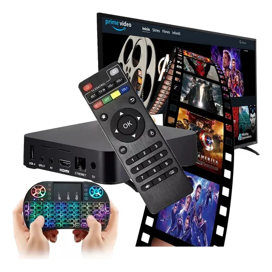 Aparelho Dc Box Smart 4k 16gb / 16gb Ram / + Mini Teclado