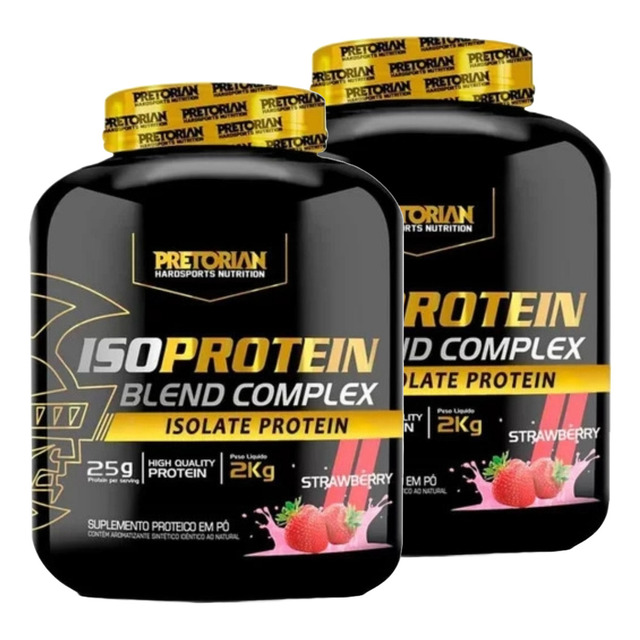 Kit 2 Suplementos Whey Protein Isolado Iso Protein Blend Complex 2kg Pretorian Kit 2 Suplementos Whey Protein Isolado Iso Protein Blend Complex 2kg Pretorian