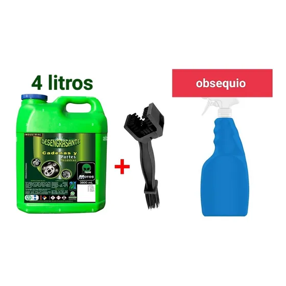 Limpiador Cadenas  Motos + Cepillos Alto Rendimiento 