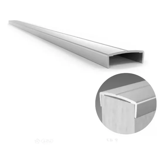 Tapacanto Eben Aluminio 18 Mm Mueble Puerta Grupo Euro 1.5mt