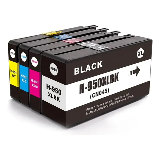 Kit 4 Cartucho 951 Xl 950 Xl Generico 8100 8600 8610 8620