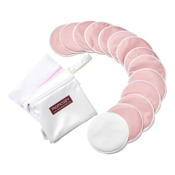 Momcozy Almohadillas Mamarias Lavables Reutilizables 14 Pzs Color 14 Pieces - Pink
