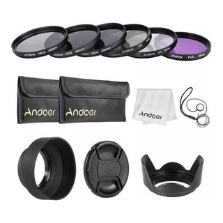 Kit 49mm Filtro Uv Cpl Fld Nd2 Nd4 Nd8 P/ 50mm Canon Parasol Kit 49mm Filtro Uv Cpl Fld Nd2 Nd4 Nd8 P/ 50mm Canon Parasol