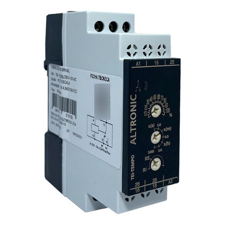 Rele Tempo Mutiescala Tei-mod-01-03 Mc 24 A 240vca/vcc Rele Tempo Mutiescala Tei-mod-01-03 Mc 24 A 240vca/vcc