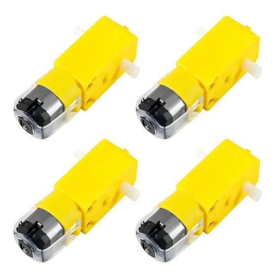 X4 Motor Dc 3v A 6v Caja Reductora 1:48 Auto Robot Arduino