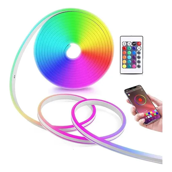 Luces Led Rgb Neon Flex Manguera Inteligente Flexible 5m