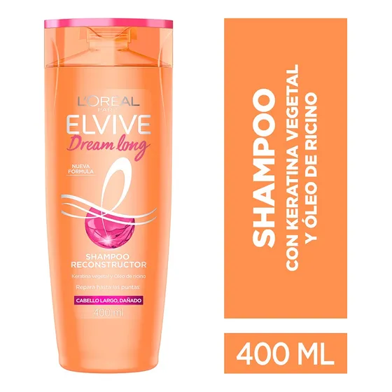 Shampoo Elvive L'oréal Paris Dream Long Cabello Dañado 400ml