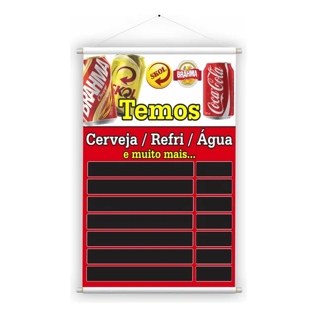 Banner Pronto Propaganda Comércio Loja Faixa Vários Temas 