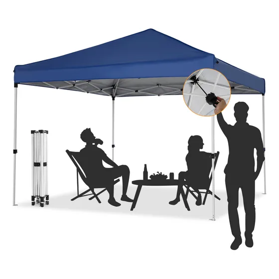 Sunoffer Toldo Carpa Impermeable Plegable Con Un Solo Clic 3*3m Azul