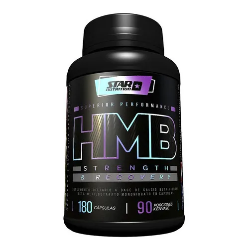 Star Nutrition Hmb Calcio Hidroxy Beta Metilbutarato 180 Cap Sabor Sin Sabor