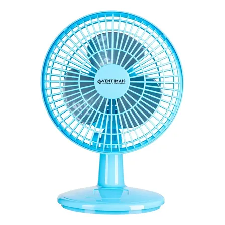 Ventilador Mini Turbo 20cm Azul/prata Ventimais 3 60 Azul 20 Cm Prata Plástico