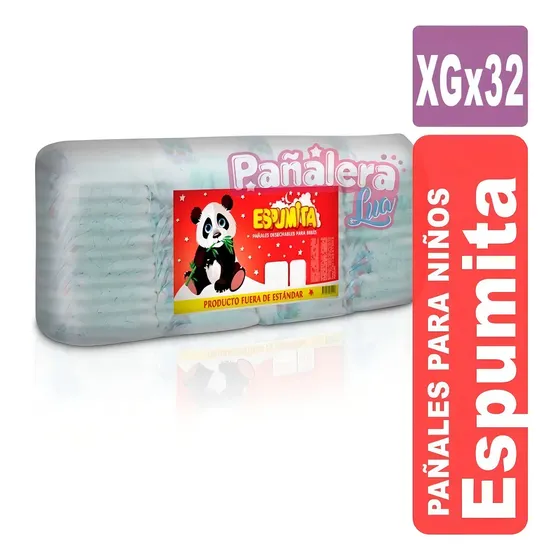 Pañal Espumita Xg X 32 Género Sin género Tamaño Extra grande (XG) | Cuotas sin interés