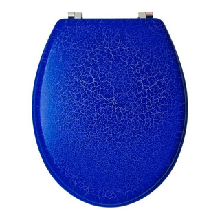 Tapa Asiento Tabla Inodoro Madera Azul Herraje Inoxidable Tapa Asiento Tabla Inodoro Madera Azul Herraje Inoxidable
