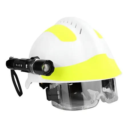 \ Jx Casco De Rescate Bomberos Seguridad Con Lampara Y