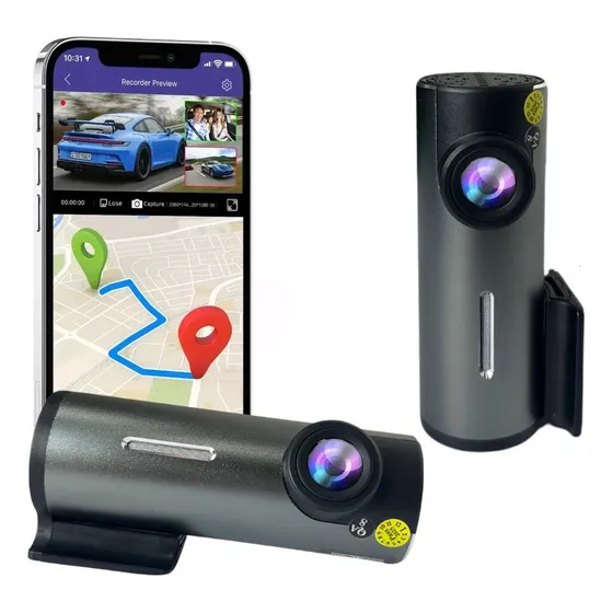 Camera Veicular Carro Automotiva Filmadora Wifi Interna Hd