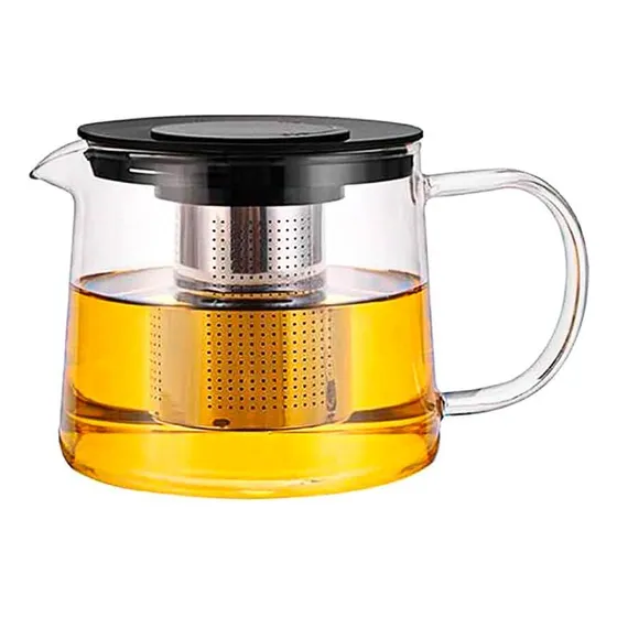 Chaleira De Vidro Borossilicato Resistente Calor 900ml