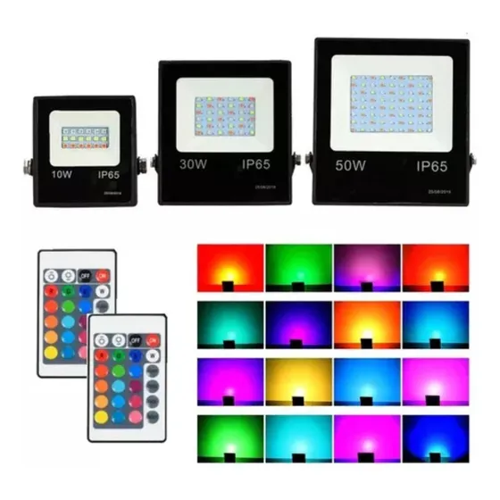 Reflector Led 10w Ultrabrillante Larga Duración Luz Rgb (gp)