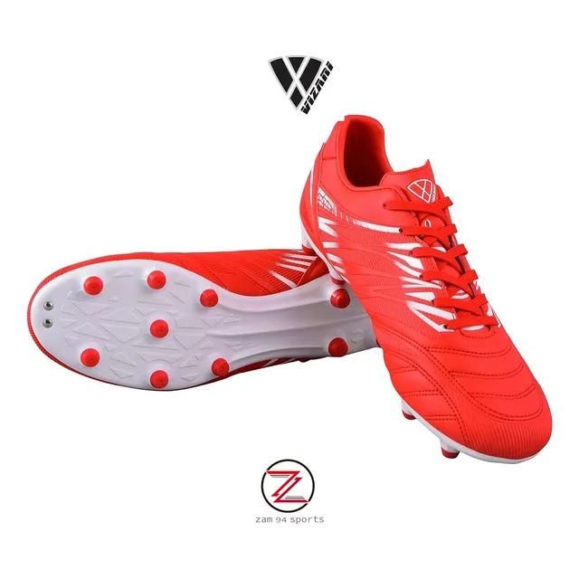 Tacos De Futbol Vizari Rojo Modelo Valencia Fg Talla 41 Eu