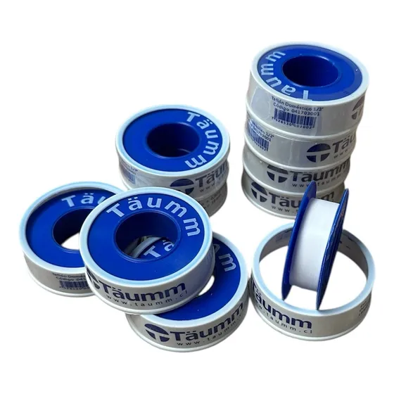 Cinta Teflon 1/2 X 10 Mts Agua Mejor Taumm Pack 10 Unidades